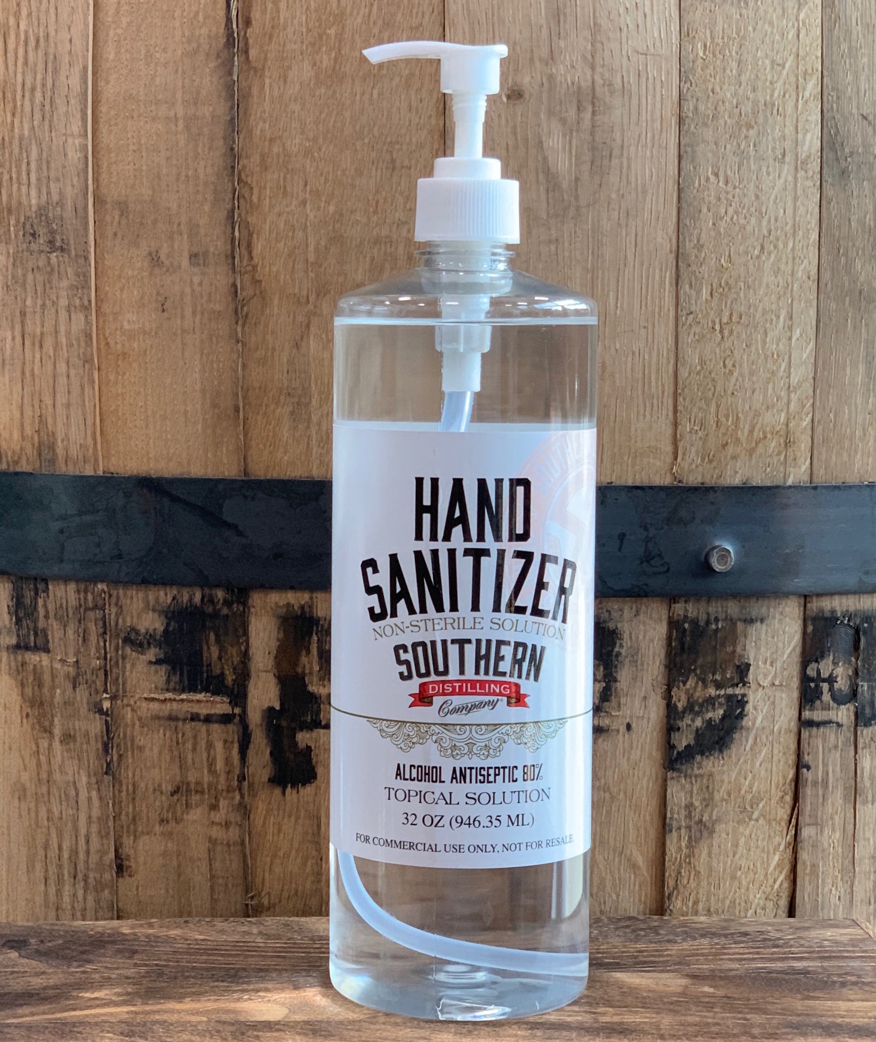 Hand Sanitizer 32 oz. Bottle with Free Pump Southern Distilling Company
